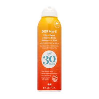 Derma E Ultra Sheer Mineral Body Sunscreen Mist SPF 30