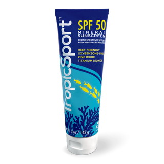 TropicSport SPF 50 Reef-Friendly Mineral Sunscreen Lotion in Aluminum