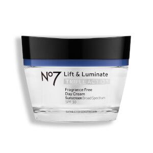 No7 Lift & Luminate Triple Action Fragrance Free Day Cream SPF 30