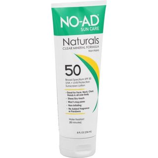 NO-AD Natural Sunscreen Lotion, SPF 50