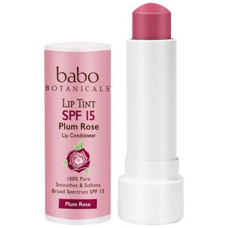 Babo Botanicals SPF15 Tinted Lip Conditioner - Plum Rose