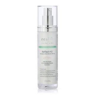 Realm Skincare Reflect SPF 42 Tinted Mineral Sunscreen Moisturizer with Zinc Oxide & Titanium Dioxide, Hyaluronic Acid & Vitamin E, Anti-Aging Face Sunscreen, Oil Free