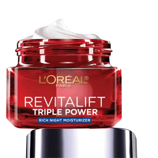 L'Oréal Group Triple Power Rich Night Moisturizer for Firming, Smoothing & Brightness