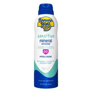 Banana Boat Sensitive Mineral Enriched Sunscreen Spray SPF 50+