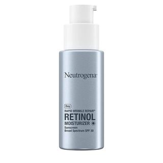 Neutrogena Rapid Wrinkle Repair Retinol Anti-Wrinkle Moisturizer with SPF 30 Sunscreen, Daily Anti-Wrinkle Face & Neck Retinol Cream with Hyaluronic Acid & Retinol, Paraben-Free