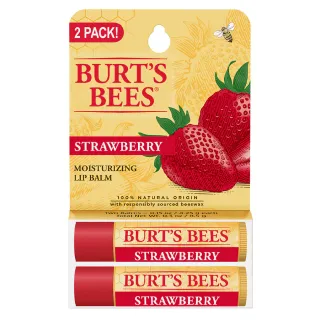 Burt's Bees 100% Natural Moisturizing Lip Balm Strawberry with Beeswax & Fruit Extracts