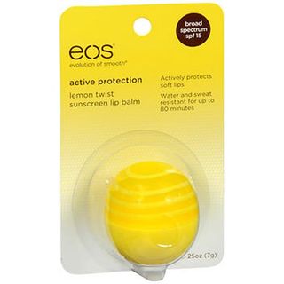 Eos Shea + SPF Lip Balm Sphere - Lemon Twist | SPF 15 and Water Resistant