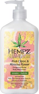 Hempz Fresh Fusions Pink Citron & Mimosa Flower Energizing Herbal Body Moisturizer
