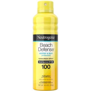 Neutrogena Beach Defense Body Spray Sunscreen with Broad Spectrum SPF 100, Water-Resistant and Oil-Free Sun Pro