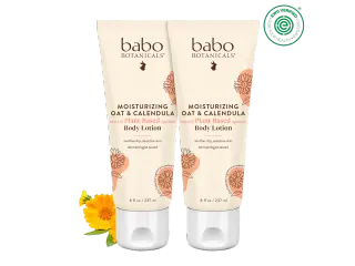 Babo Botanicals Moisturizing Oat Calendula Body Lotion Duo