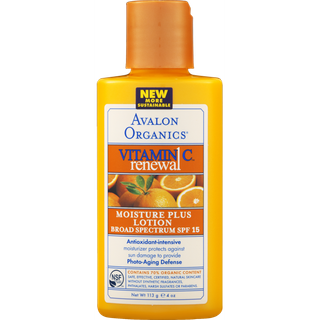 Avalon Organics Vitamin C Renewal Moisture Plus Lotion SPF 15 -- []