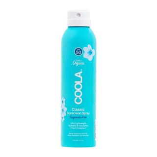 Coola Organic Sunscreen & Sunblock Spray, Skin Care for Daily Protection, SPF 50, Fragrance Free