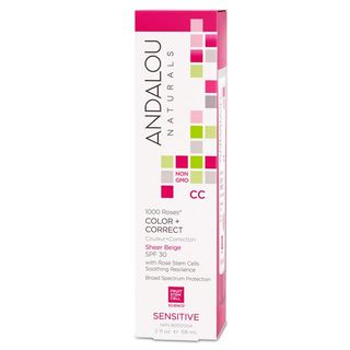 Andalou Naturals 1000 Roses CC Color + Correct Sheer Beige SPF 30