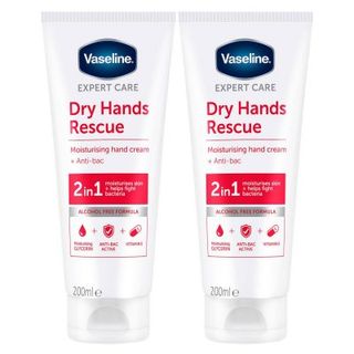 Vaseline Dry Hands Rescue 2 in 1 Moisturising and Anti-bacterial Hand Cream
