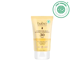 Babo Botanicals Hydrating Milk Mineral Face Sunscreen SPF 30