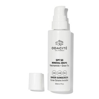 Odacite SPF50 Mineral Drops Niacinamide + Green Tea Écran Solaire Invisible