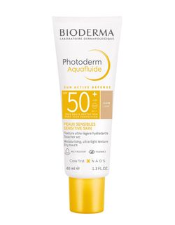 Bioderma Photoderm Aquafluide Light SPF 50+ moisturising ultra-light texture dry touch finish for sensitive skin