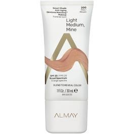 Almay Smart Shade Anti-Aging Skintone Matching Makeup, Light/Medium Mine 200, SPF 20