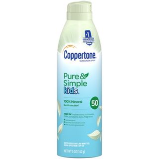 Coppertone Pure & Simple Kids Mineral Spray Sunscreen SPF 50