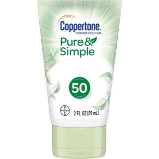 Coppertone Pure & Simple For Face SPF 50 Sunscreen Lotion