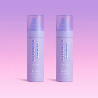 Naked Sundays USA SPF50 Glow Face Mist Top Up Duo