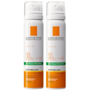 La Roche-Posay Anthelios Anti-Shine Sun Protection Invisible SPF50+ Face Mist Duo