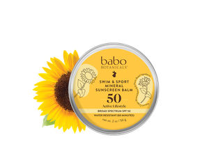 Babo Botanicals Swim & Sport Mineral Sunscreen Balm SPF50