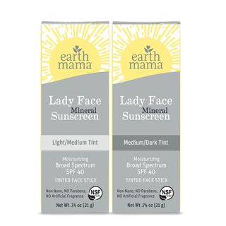 Earth Mama Lady Face™ Mineral Sunscreen Face Stick SPF 40