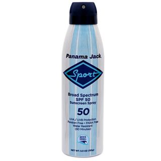 Panama Jack Sport Sunscreen Spray - SPF 50, Broad Spectrum UVA/UVB Protection, Reef-Friendly, PABA, Paraben, Gluten & Cruelty Free, Water Resistant