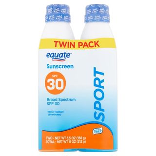 Equate Sport Broad Spectrum Sunscreen Spray Twin Pack, SPF 30, , 2 Count