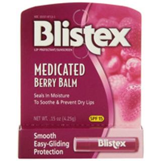 Blistex Medicated Berry Lip Balm with SPF 15, Lip Moisturizer