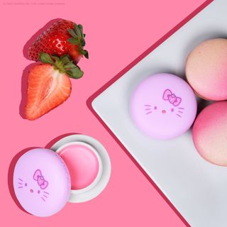 The Crème Shop x Sanrio The Crème Shop x Hello Kitty Macaron Lip Balm - Strawberry Rose Latte