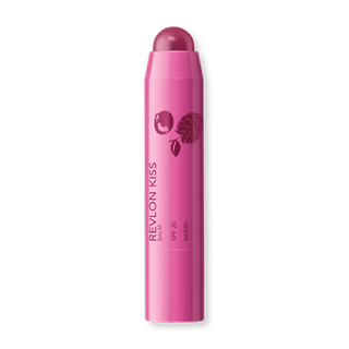 Revlon Kiss Lip Balm Crayon, Hydrating Lip Moisturizer Infused with Natural Fruit Oils SPF 20, 035 Berry Burst