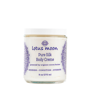 Lotus Moon Skin Care Pure Silk Body Creme - Natural Body Moisturizer For Dry Skin