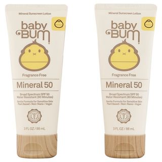 Sun Bum Baby Bum SPF 50 Mineral Sunscreen Lotion Fragrance Free