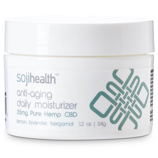 Soji Health Revitalizing Daily Moisturizer Pure Hemp CBD Lemon Lavender & Bergamot 35mg