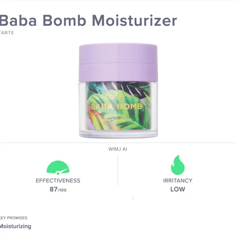 Tarte Baba Bomb Moisturizer Formula Review