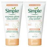 Simple - Face Wash Express Glow Clay Polish