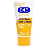 E45 - Sun Face Cream for Sensitive Skin, Hydrating Sun Cream SPF 50