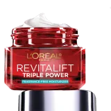 Triple Power Anti-Aging Moisturizer for Wrinkles, Firmness & Brightness, Fragrance-Free
