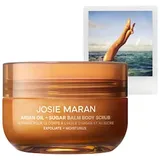 Josie Maran - Always Nude - Argan Oil + Sugar Balm Refillable Exfoliating Body Scrub Jar