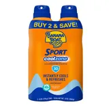 Banana Boat - Sport CoolZone Clear Sunscreen Spray , Twin Pack SPF 30