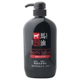 Kumano - Horse Oil and Charcoal Body Soap Bottle
