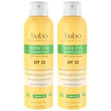 Babo Botanicals - Sheer Zinc Continuous Fragrance Free Sunscreen Spray Duo SPF 50