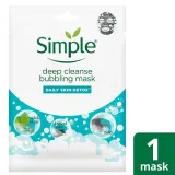 Simple - Daily Skin Detox Bubbling Deep Cleanse Sheet Mask 1pc