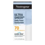 Ultra Sheer Daily Face Sunscreen SPF 70 with BEMT