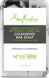 SheaMoisture - Green Coconut & Activated Charcoal Cleansing Bar Soap