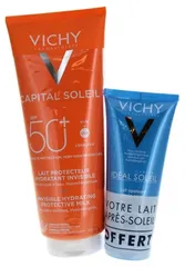 Vichy - Capital Soleil Invisible Hydrating Protective Milk SPF50+ + Soothing After-Sun Milk Free