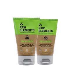 Raw ElementsUSA - Face + Body Tube SPF 30 Bio-Resin Tube