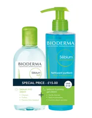 Bioderma - SEBIUM Acne-Prone Skin Day & Night Cleanser Routine Duo